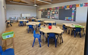 Montessori Elementary classroom set for ages 6-12 with advanced mathematics, geometry, language and grammar, history, geography, and science materials